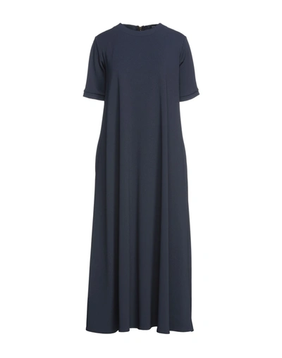 Alpha Studio Midi Dresses In Black