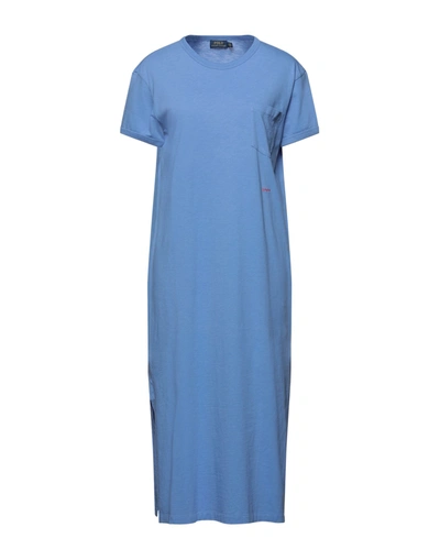 Polo Ralph Lauren Midi Dresses In Blue