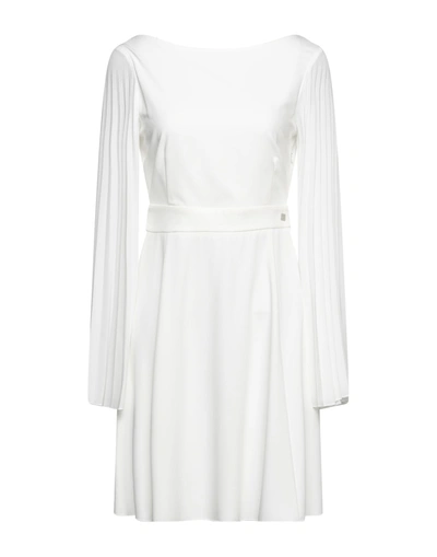 Be Blumarine Short Dresses In White