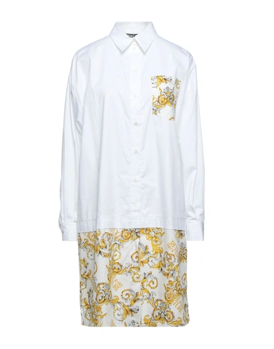 Versace Jeans Couture Short Dresses In White