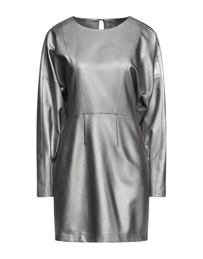 Space Simona Corsellini Short Dresses In Grey