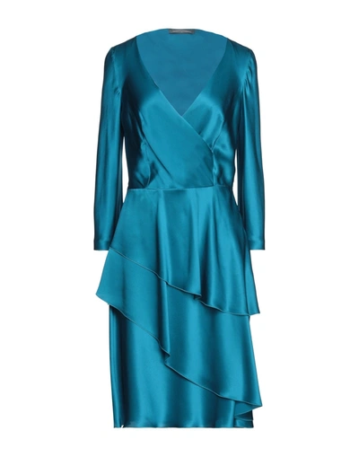 Alberta Ferretti Midi Dresses In Blue