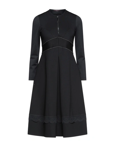 High Midi Dresses In Black