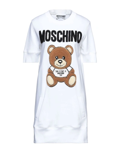 Moschino Short Dresses In White
