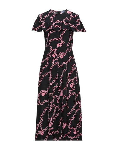 Red Valentino Midi Dresses In Black