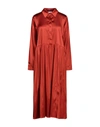 Aglini Midi Dresses In Red