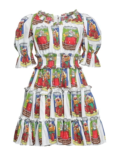 Dolce & Gabbana Short Dresses In White