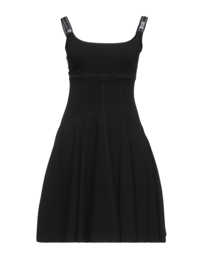 Versace Jeans Couture Short Dresses In Black