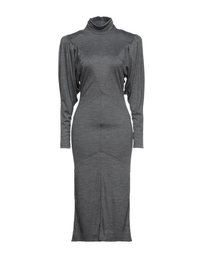 Isabel Marant Midi Dresses In Steel Grey