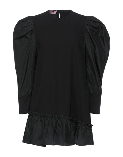 Gna Gina Gorgeous Woman Mini Dress Black Size 4 Cotton, Elastane, Acetate, Polyester