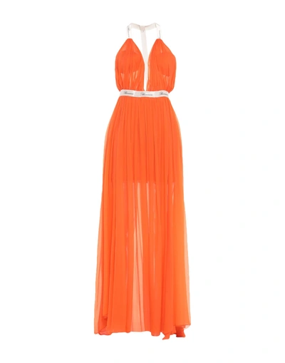 Anna Molinari Blumarine Long Dresses In Orange