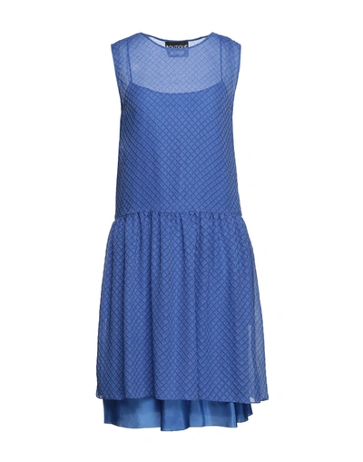 Boutique Moschino Short Dresses In Blue