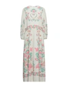 RED VALENTINO RED VALENTINO WOMAN MAXI DRESS IVORY SIZE 8 POLYESTER, ELASTANE,15137902CE 4
