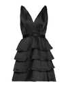 Sandro Short Dresses In Black