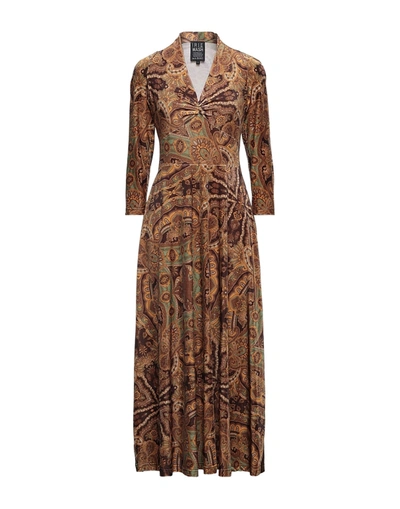 Irie Wash Long Dresses In Brown