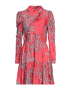 Sandro Short Dresses In Red