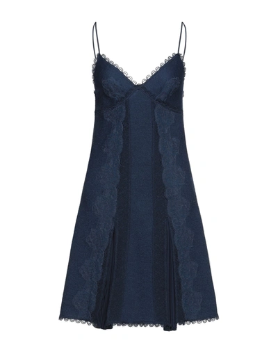 Ermanno Scervino Short Dresses In Blue