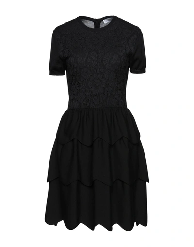 Valentino Short Dresses In Black