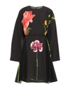 Valentino Silk Shift Dress In Black