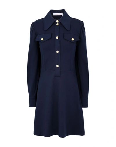 See By Chloé Short Dresses In Dark Blue