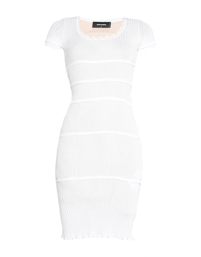 Dsquared2 Midi Dresses In White