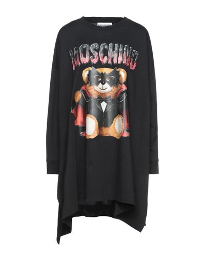 Moschino Short Dresses In Black