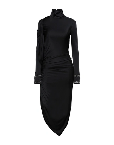 Burberry Midi Dresses In Black