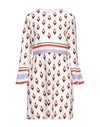 Valentino Geometric-print Dress In Ivory