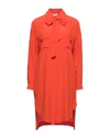Atos Lombardini Short Dresses In Orange