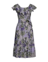 BRIAN DALES BRIAN DALES WOMAN MIDI DRESS PURPLE SIZE 10 COTTON,15146855IF 3