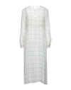 Merci .., Woman Midi Dress Ivory Size 6 Polyester In White