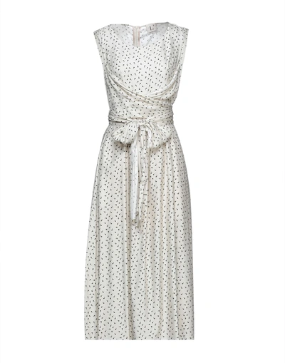 L'autre Chose Midi Dresses In White