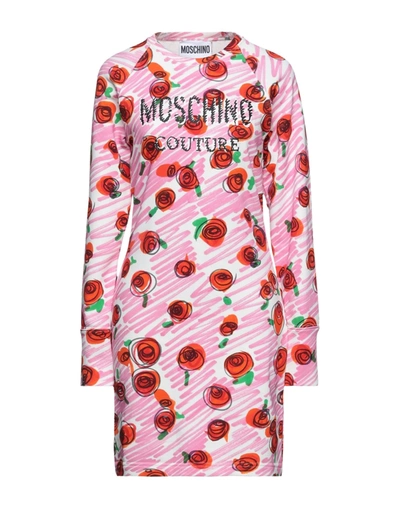 Moschino Short Dresses In Pink