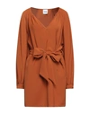 Akep Short Dresses In Brown