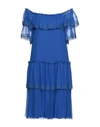 Alberta Ferretti Short Dresses In Blue