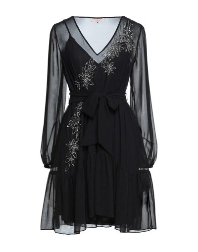 Twinset Short Dresses In Black