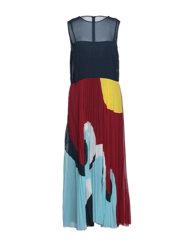 Red Valentino Long Dresses In Dark Blue