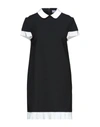 Red Valentino Short Dresses In Black