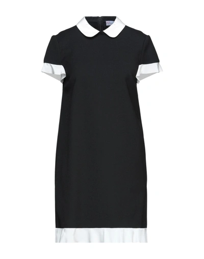 Red Valentino Short Dresses In Black