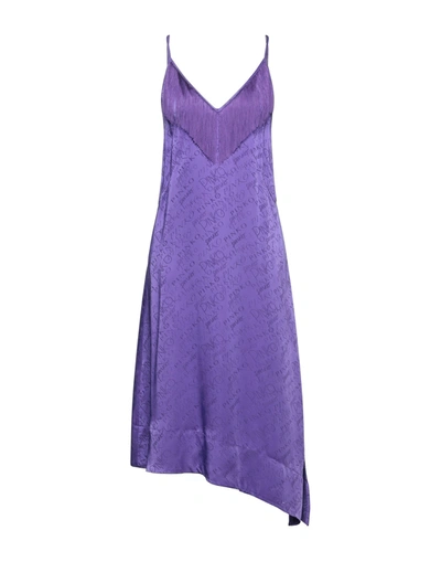 Pinko Midi Dresses In Purple