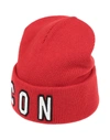 Dsquared2 Hats In Red