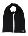 Versace Logo-patch Scarf In Black