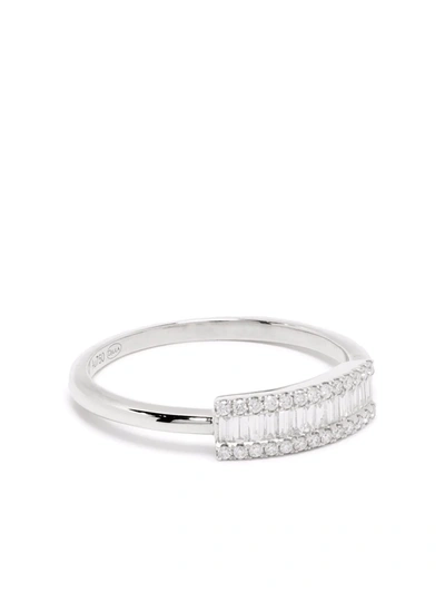 Djula 18kt White Gold Éclat Diamond Ring In Silver