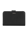 Furla Babylon M Compact Wallet Woman Wallet Black Size - Soft Leather In Black