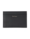 Paul Smith Black Signature Stripe Balloon Print Card Holder In Black