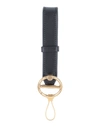 DUNHILL DUNHILL MAN KEY RING BLACK SIZE - SOFT LEATHER, METAL,46761861TR 1