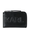 Karl Lagerfeld Document Holders In Black