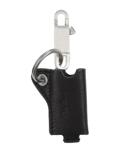 Rick Owens Key Rings In Black