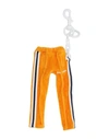 Palm Angels Orange Mini Track Pants Keychain In Orange
