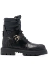 VALENTINO GARAVANI WATERPROOF ROCKSTUD 20MM COMBAT BOOTS